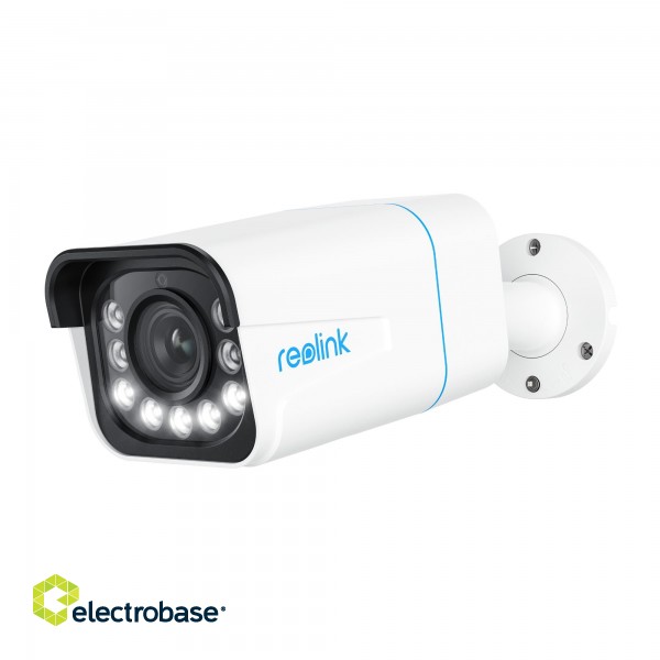 Reolink | 4K Smart PoE Camera with Spotlight and Color Night Vision | P430 | Bullet | 8 MP | 2.7-13.5mm | IP67 | H.265 | Micro SD фото 1