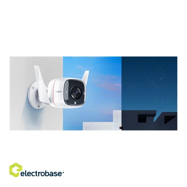 TP-LINK | Outdoor Security Wi-Fi Camera | TC65 | Bullet | 3 MP | 3.89 mm/F2.2 | H.264 | Micro SD image 6