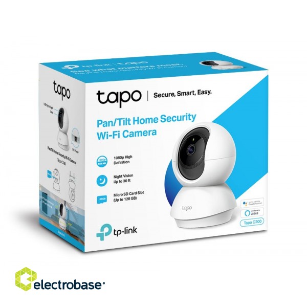 TP-LINK | Pan/Tilt Home Security Wi-Fi Camera | Tapo C200 | 4mm/F/2.4 | Privacy Mode image 4