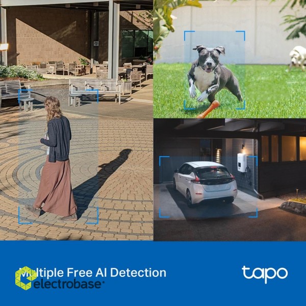 TP-LINK | Pan/Tilt Security Wi-Fi Camera | Tapo C520WS | Dome | 4 MP | 3.18 mm/F1.6 | IP66 | H.264 | MicroSD paveikslėlis 4