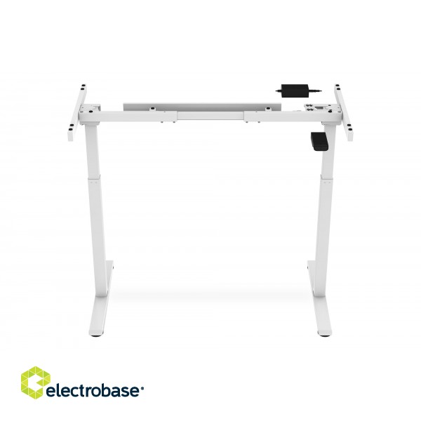 Desk frame | 71.5 - 121.5 cm | Maximum load weight 70 kg | White фото 3