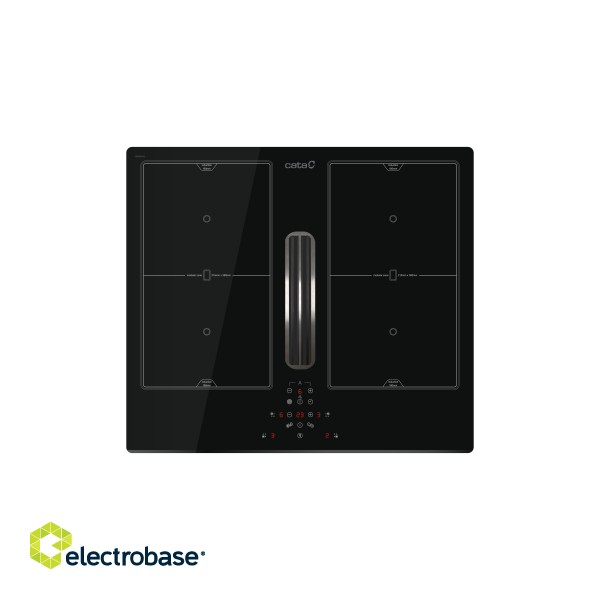 Black | Touch | 4 | CATA | AS 600 | Induction hob with built-in hood paveikslėlis 1