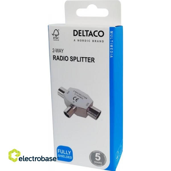 2-way splitter DELTACO RADIO IEC / R00150040