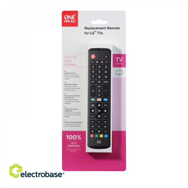 Remote control replacement LG ONE FOR ALL URC4911 / 2480023