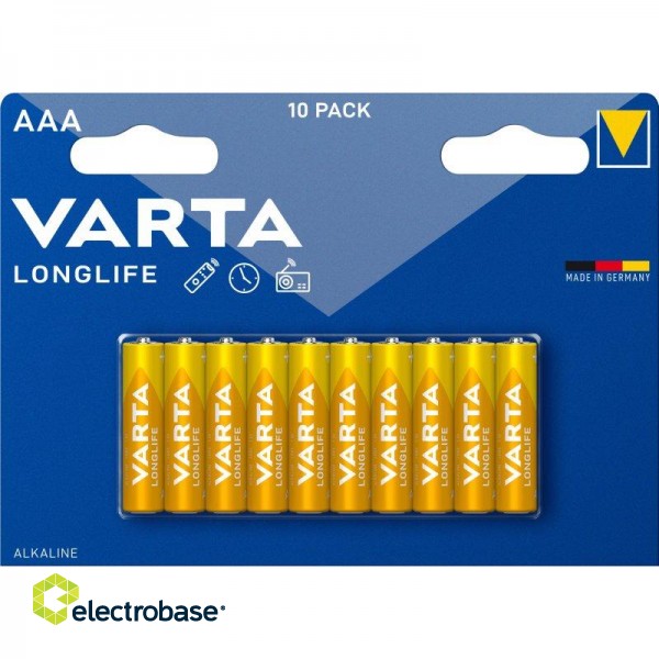 Alkaline Battery VARTA LONGLIFE micro, LR03, 10-pack / 3740821 image 5