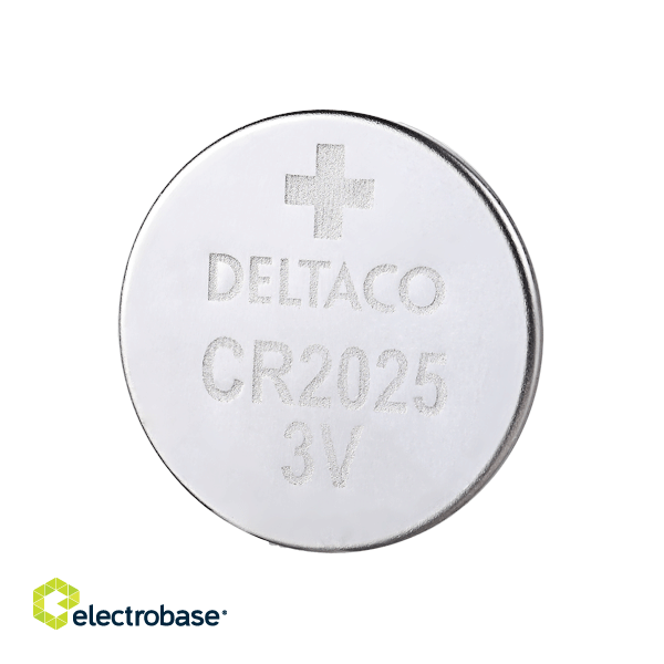 Lithium battery DELTACO Ultimate 3V, CR2025 button cell, 1-pack / ULT-CR2025-1P image 1