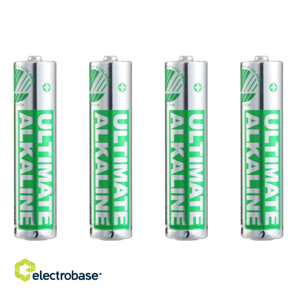 Ultimate Alkaline AAA battery DELTACO Nordic Swan Ecolabelled, 4-pack / ULT-LR03-4P image 2