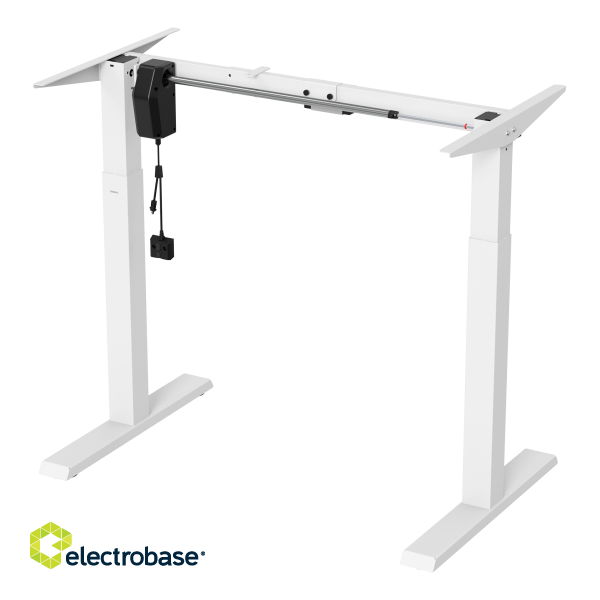 Height adjustable desk frame DELTACO OFFICE 730~1230 mm, quiet, black / DELO-0105 image 1