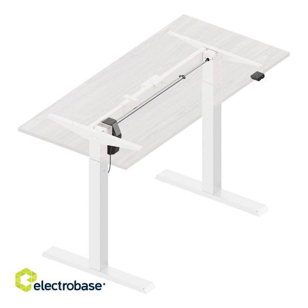 Height adjustable desk frame DELTACO OFFICE 730~1230 mm, quiet, black / DELO-0105 image 4