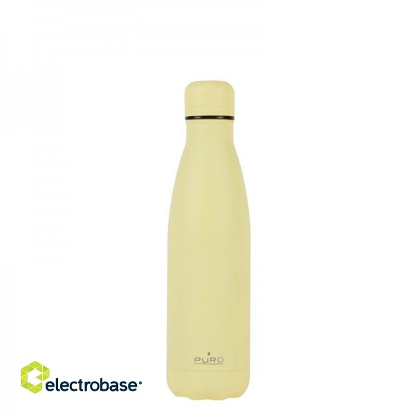 Thermal bottle PURO stainless steel, BPA free, 500ml, light yellow / WB500ICONDW1LYEL image 4