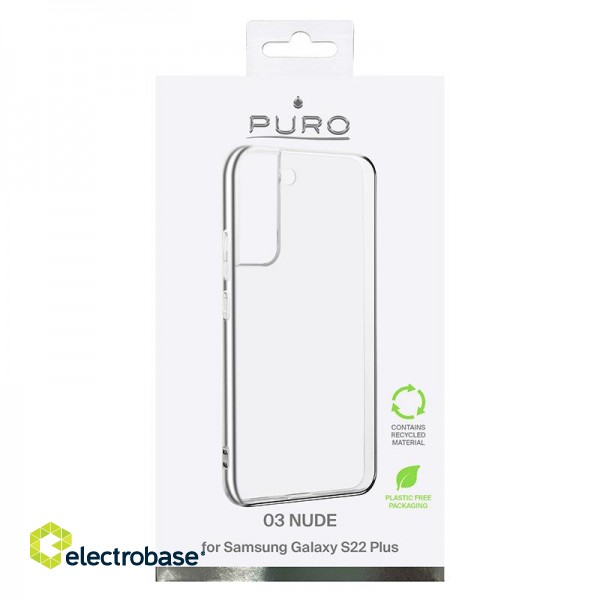 Case PURO 3.0 NUDE for Samsung Galaxy S22+, transparent / SGS22P03NUDETR image 2