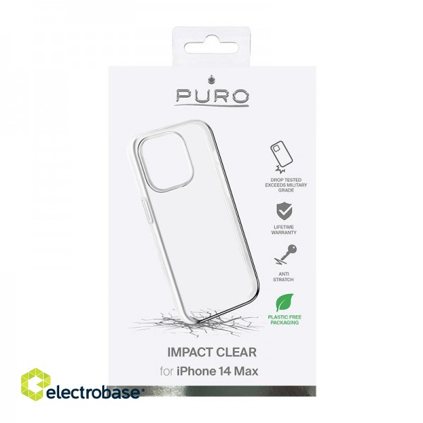 Case PURO for iPhone 14 Pro, impact clear / IPC14P61IMPCLTR image 3