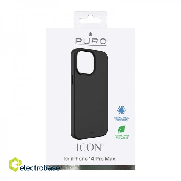 Case PURO for iPhone 14 Pro Max, black / IPC14P67ICONBLK image 3