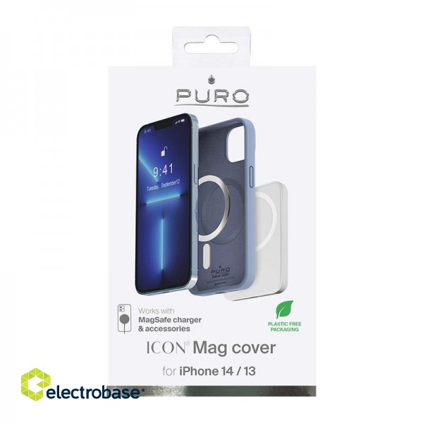 Case PURO Icon Mag for iPhone 14/13, blue / IPC1461ICONMAGLBLUE image 2