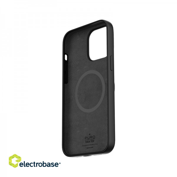 Case PURO Icon Mag for iPhone 14 Pro, black / IPC14P61ICONMAGBLK фото 4