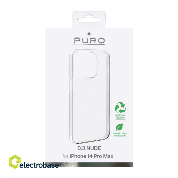 Case PURO for iPhone 14 Pro Max, ransparent / IPC14P6703NUDETR image 2