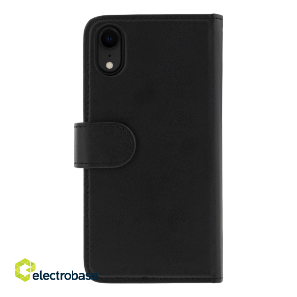 DELTACO wallet 2-in-1, iPhone XR, magnetic back, black  MCASE-WIPXR