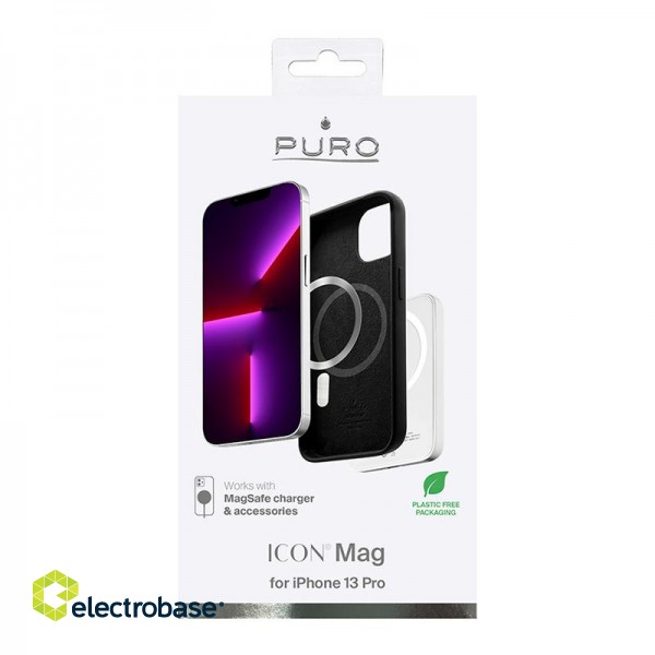 Icon Mag Case PURO for iPhone 13 Pro Magsafe, black / IPC13P61ICONMAGBLK image 3