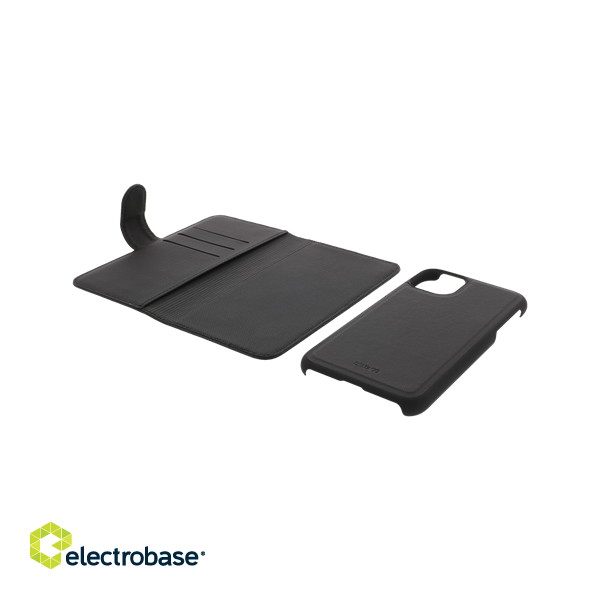 Wallet case DELTACO 2-in-1, iPhone 11 Pro, black / MCASE-W19IP58BLK image 1