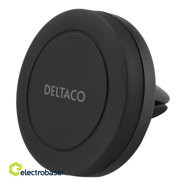 Magnetic car holder DELTACO air vent mount, for mobile phone, black / ARM-C101 image 1