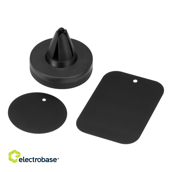 Magnetic car holder DELTACO air vent mount, for mobile phone, black / ARM-C101 image 5
