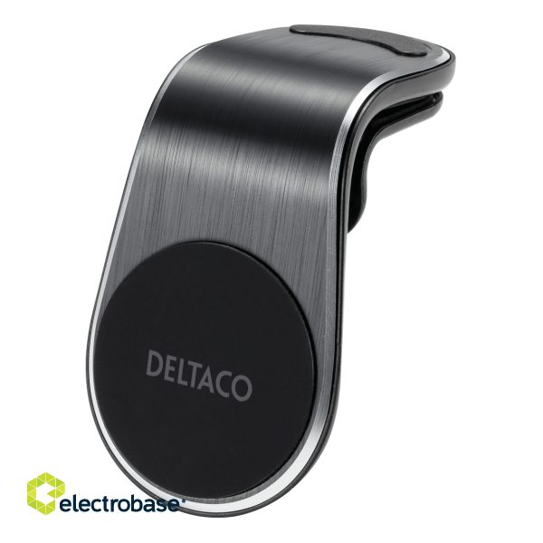 Magnetic car holder DELTACO angled air vent mount, for mobile, black / ARM-C104 image 1