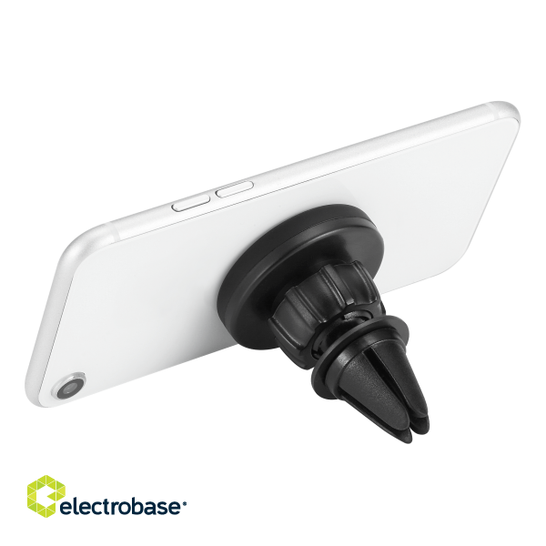 Magnetic smartphone holder for car DELTACO adjustable, air vent mount, black / ARM-C102 image 3