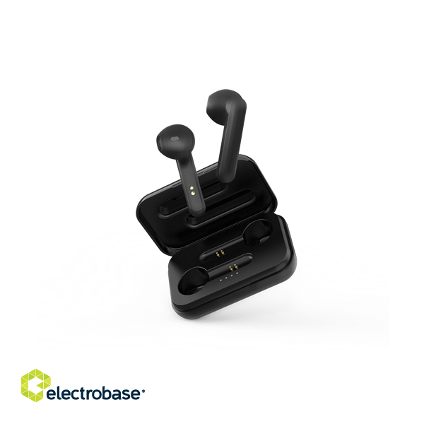 Earphones STREETZ True Wireless Stereo with Charging Case, semi-in-ear, BT 5, matt black / TWS-104 image 3
