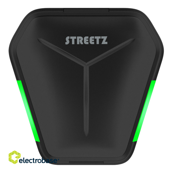 Gaming earphone STREETZ True Wireless Stereo, matte black / TWS-115 image 6