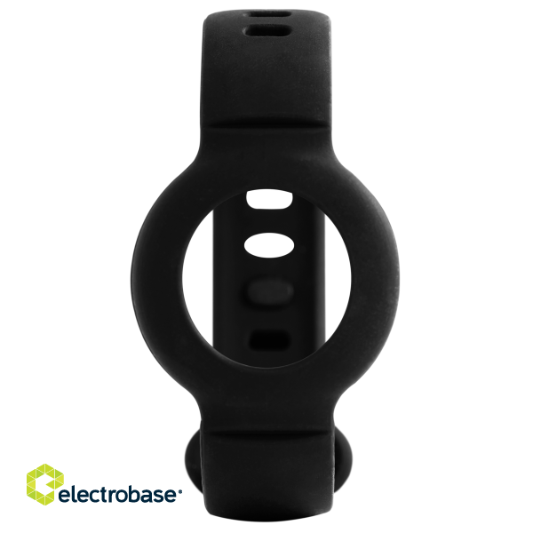 Silicone bracelet for Apple AirTag DELTACO adjustable size, black / MCASE-TAG16 image 5