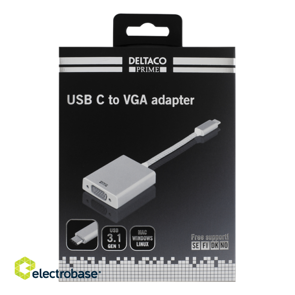 Adapter DELTACO PRIME USB 3.1 "C - VGA" / USBC-1075 image 2