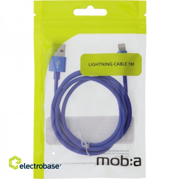 Cable MOB:A USB-A - Lightning 2.4A, 1m, blue / 383212 image 1