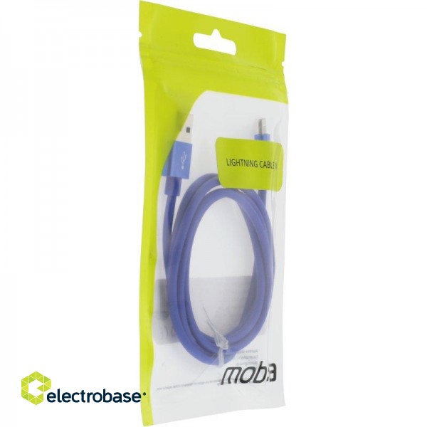 Cable MOB:A USB-A - Lightning 2.4A, 1m, blue / 383212 image 2