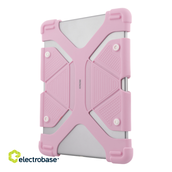 Universal case DELTACO with stand, for 9-11.6, pink / TPF-1307 image 1