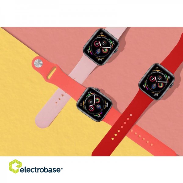 Silicone band PURO for Apple Watch, pink / AW40ICONROSE image 1