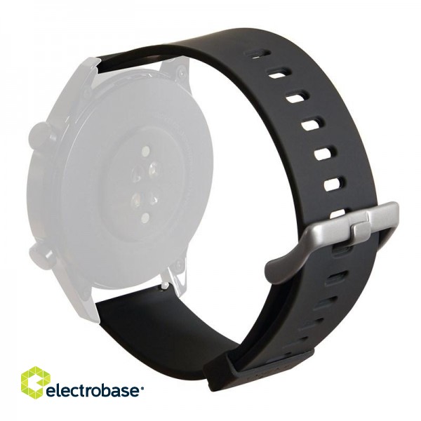 Multibrand wristband PURO universal, 22mm (S/M/ M/L), black / UNIWBICON22BLK image 3