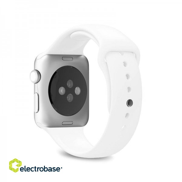 Silicone band PURO for Apple Watch, 40mm, white / AW40ICONWHI image 2