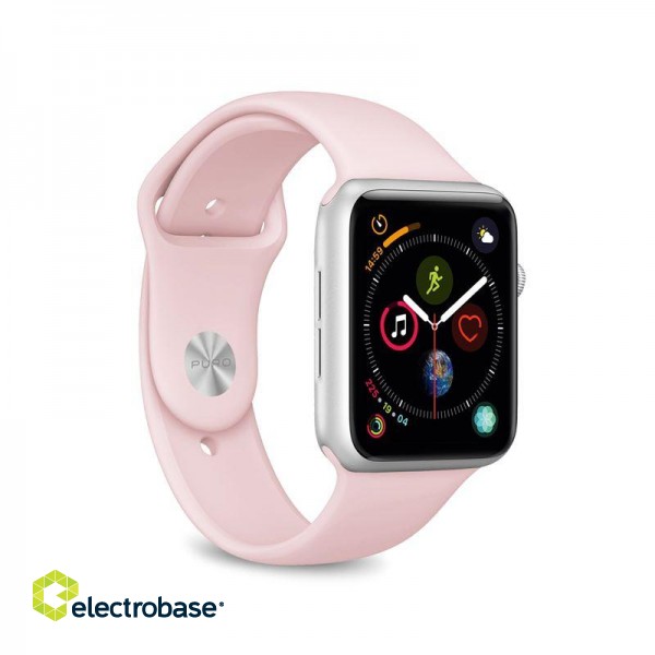 Silicone band PURO for Apple Watch, pink / AW40ICONROSE image 10