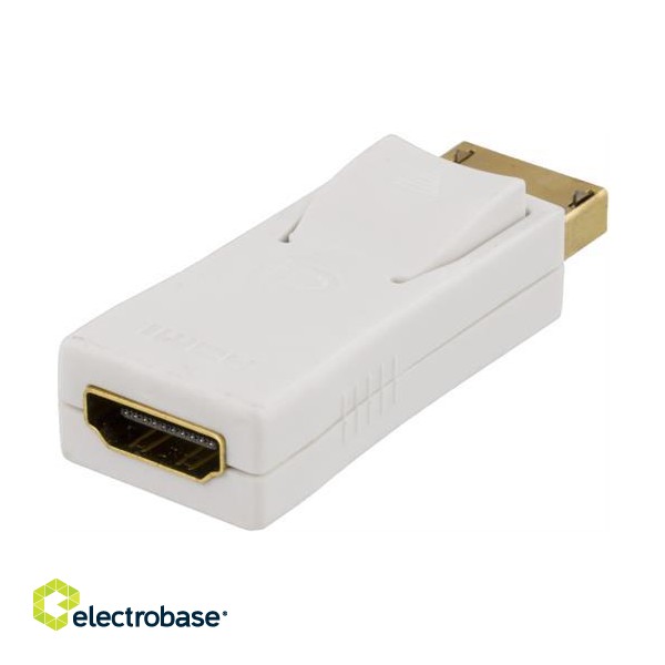 Adapter DELTACO DisplayPort / HDMI, white / DP-HDMI31 image 2