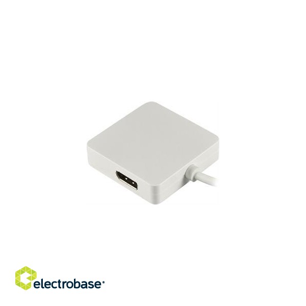 DELTACO Mini DisplayPort - DVI / HDMI / DisplayPort adapter, White / DP-MULTI1 фото 2