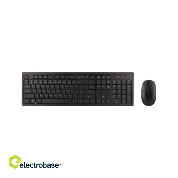 DELTACO Wireless Keyboard and Mouse, 105 Keys, LT/EN Layout, 2.4GHz USB Nano Receiver, Black  TB-114-LT image 5