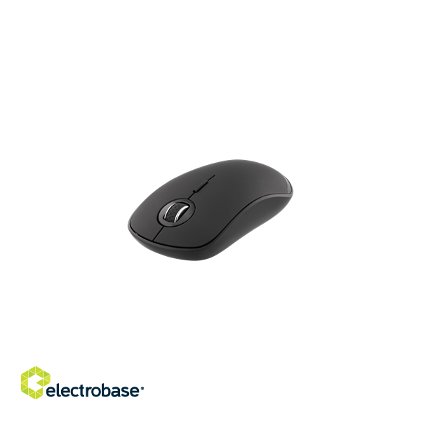 Deltaco Silent Wireless Bluetooth Mouse 1x AA, 800-1600 DPI, 125 Hz, Black / MS-900 Black image 1