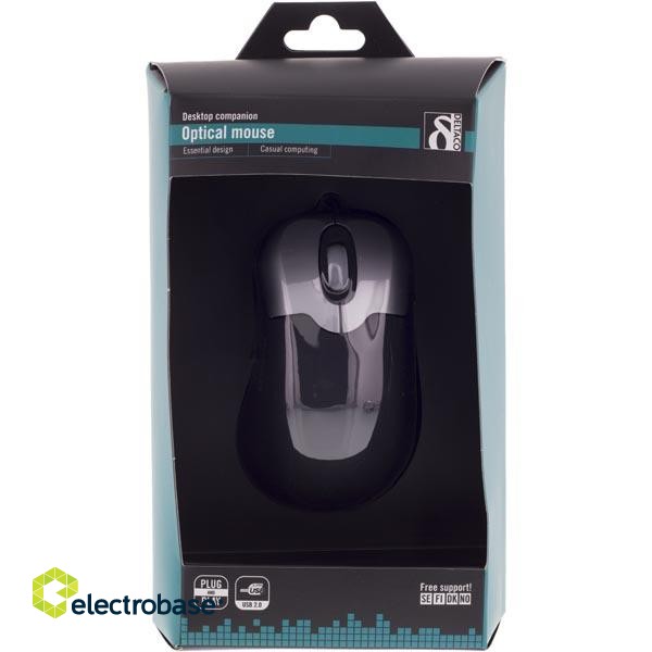 Mouse DELTACO, wired, black-silver / MS-737 image 3