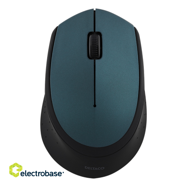 Mouse DELTACO, wireless, 1200 DPI, green / MS-461 фото 3
