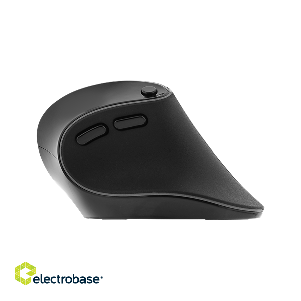 Vertical ergonomic mouse DELTACO OFFICE silent clicks, 800/1200/1600/2000/2400DPI, wireless 2.4G / DELO-0320 image 3