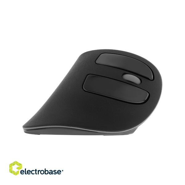 Vertical ergonomic mouse DELTACO OFFICE silent clicks, 800/1200/1600/2000/2400DPI, wireless 2.4G / DELO-0320 image 4