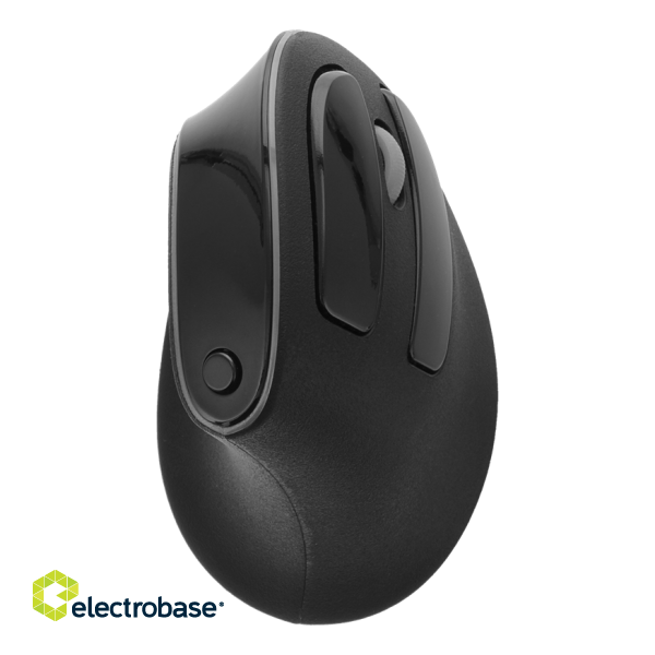 Vertical ergonomic mouse DELTACO OFFICE silent clicks, 800/1200/1600/2000/2400DPI, wireless 2.4G / DELO-0320 image 5