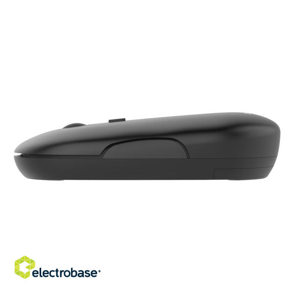 Wireless flat silent mouse DELTACO 1600 DPI, USB receiver, 4 buttons, dark gray / MS-803 image 4