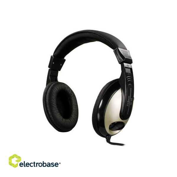 Headphones DELTACO, black / HL-54 image 1
