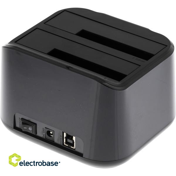 HDD enclosure DELTACO SATA 2x 2.5" or 3.5" USB 3.0 / MAP-GD35U3 image 3